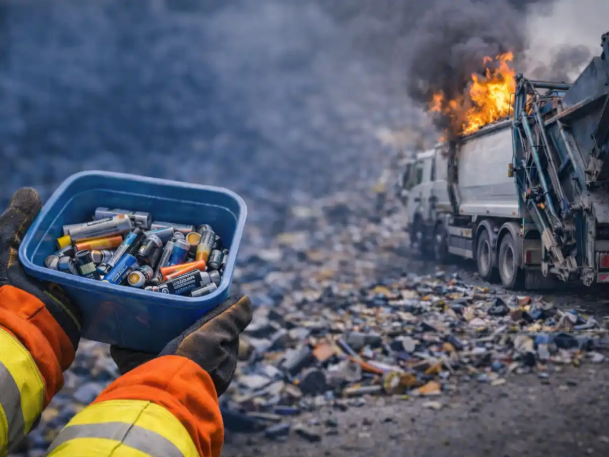 Mehr Sicherheit in der Entsorgung: Initiative gegen Batteriebrände